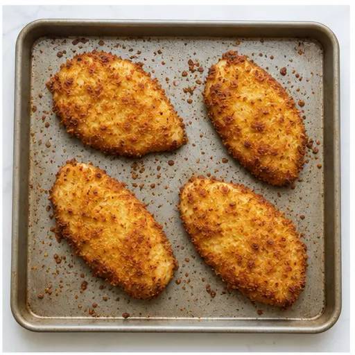 Step 2: Baking until golden brown