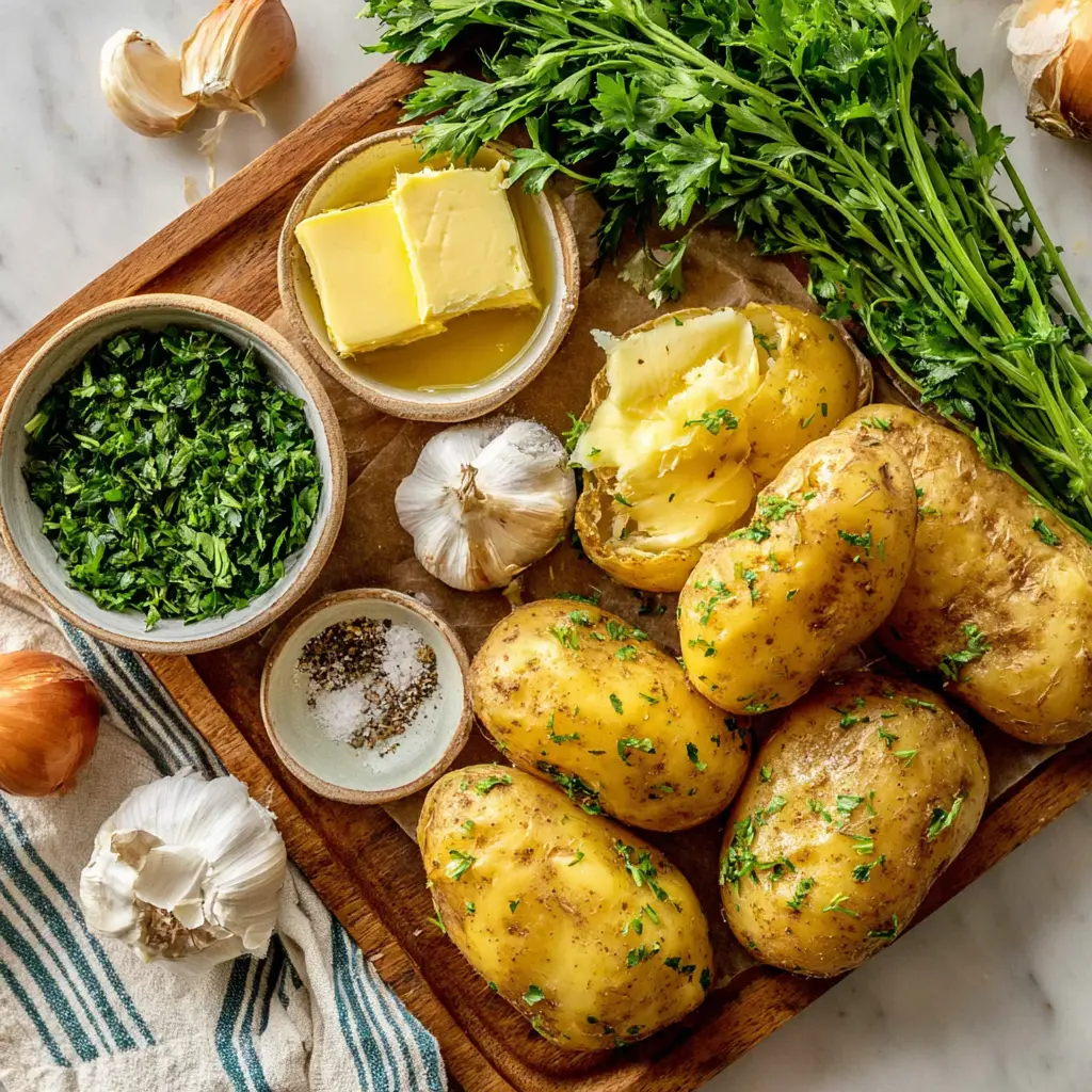 crispy potato smash bites - main ingredients