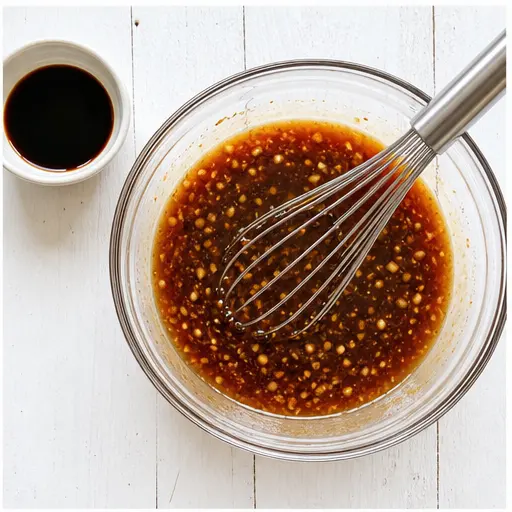 Step 2: Whisking together the sweet and savory sauce