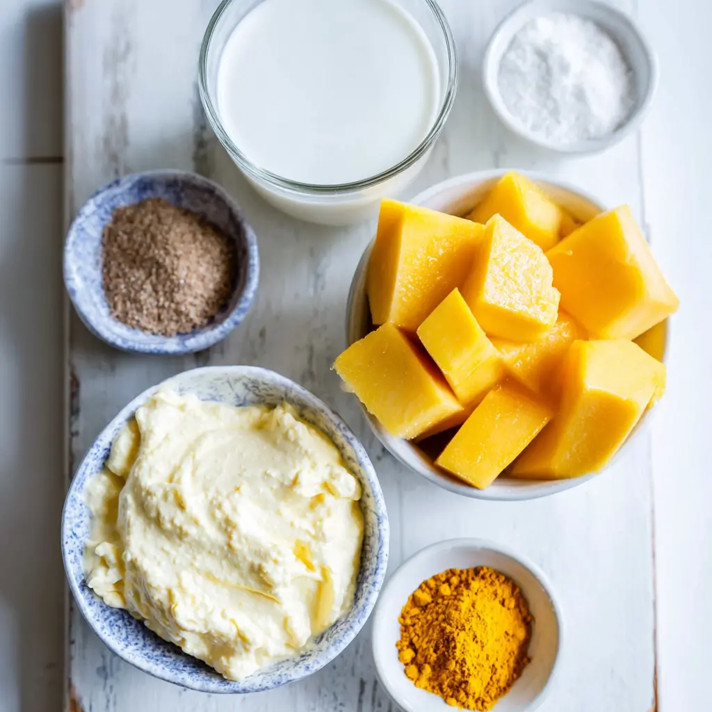 greek yogurt mango bowl - main ingredients