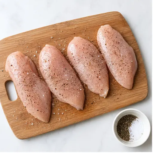 Step 1: Seasoning the chicken fillets