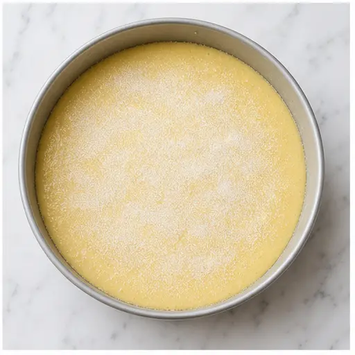 Step 4: Sprinkle sugar on top before baking