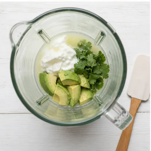Step 3: Blend the creamy avocado sauce