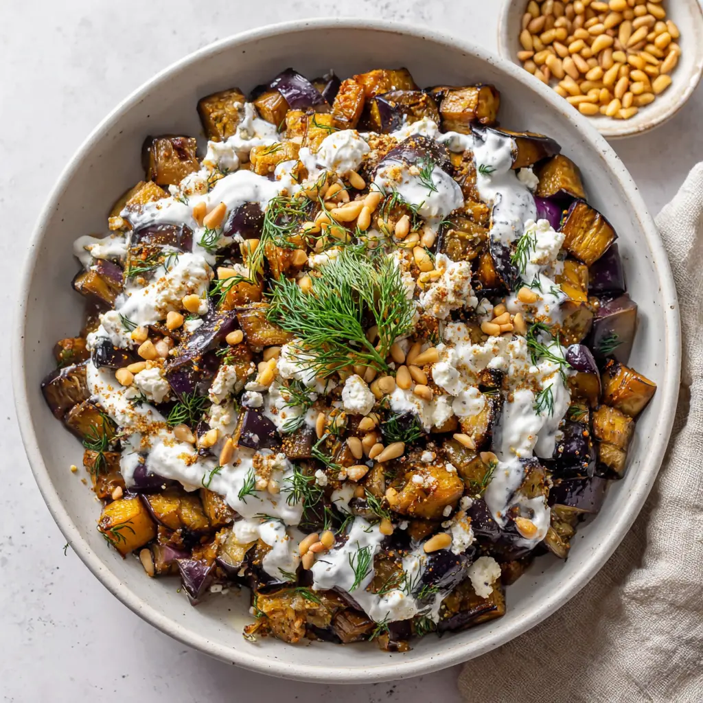 mediterranean eggplant bowl - final presentation