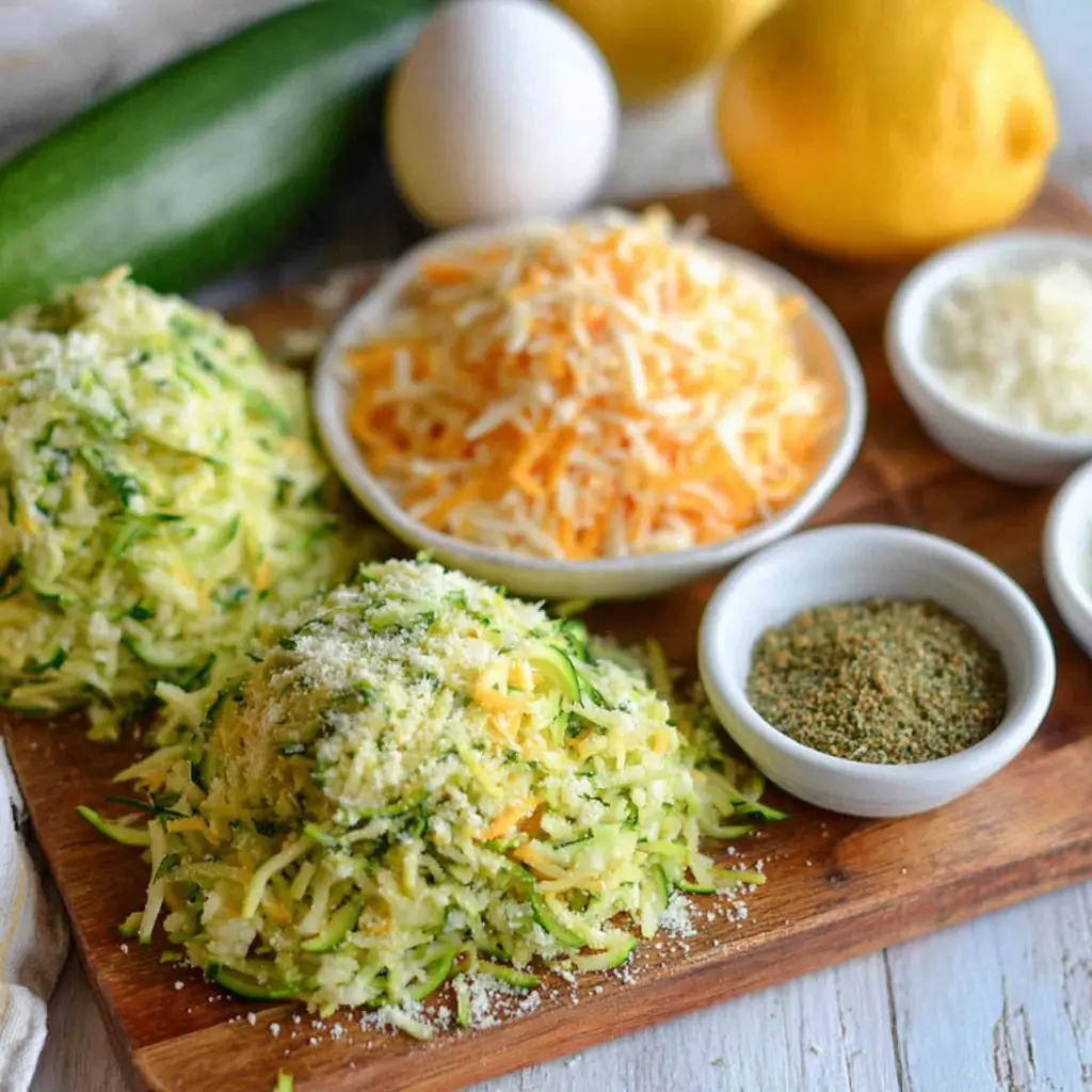 roasted lemon zucchini bites - main ingredients