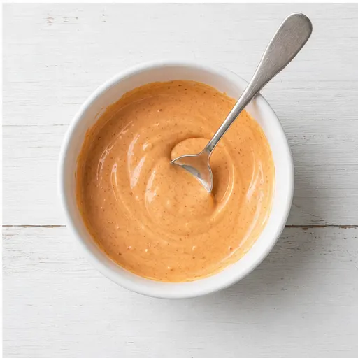 Step 4: Mixing spicy mayo for drizzling