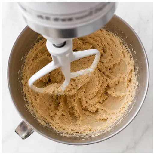 Step 1: Creaming butter and brown sugar