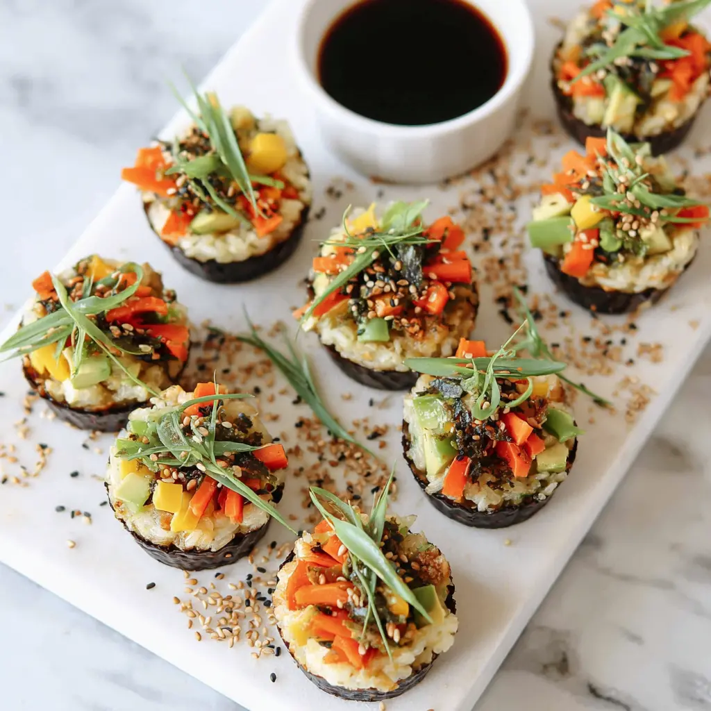 sushi bake cups - final presentation