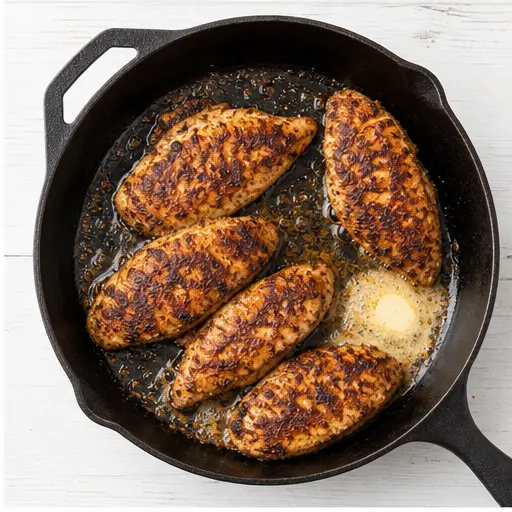 Step 2: Searing chicken fillets