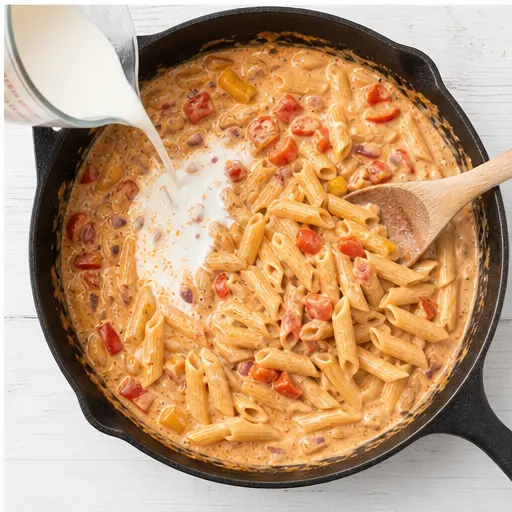 Step 4: Making creamy sauce