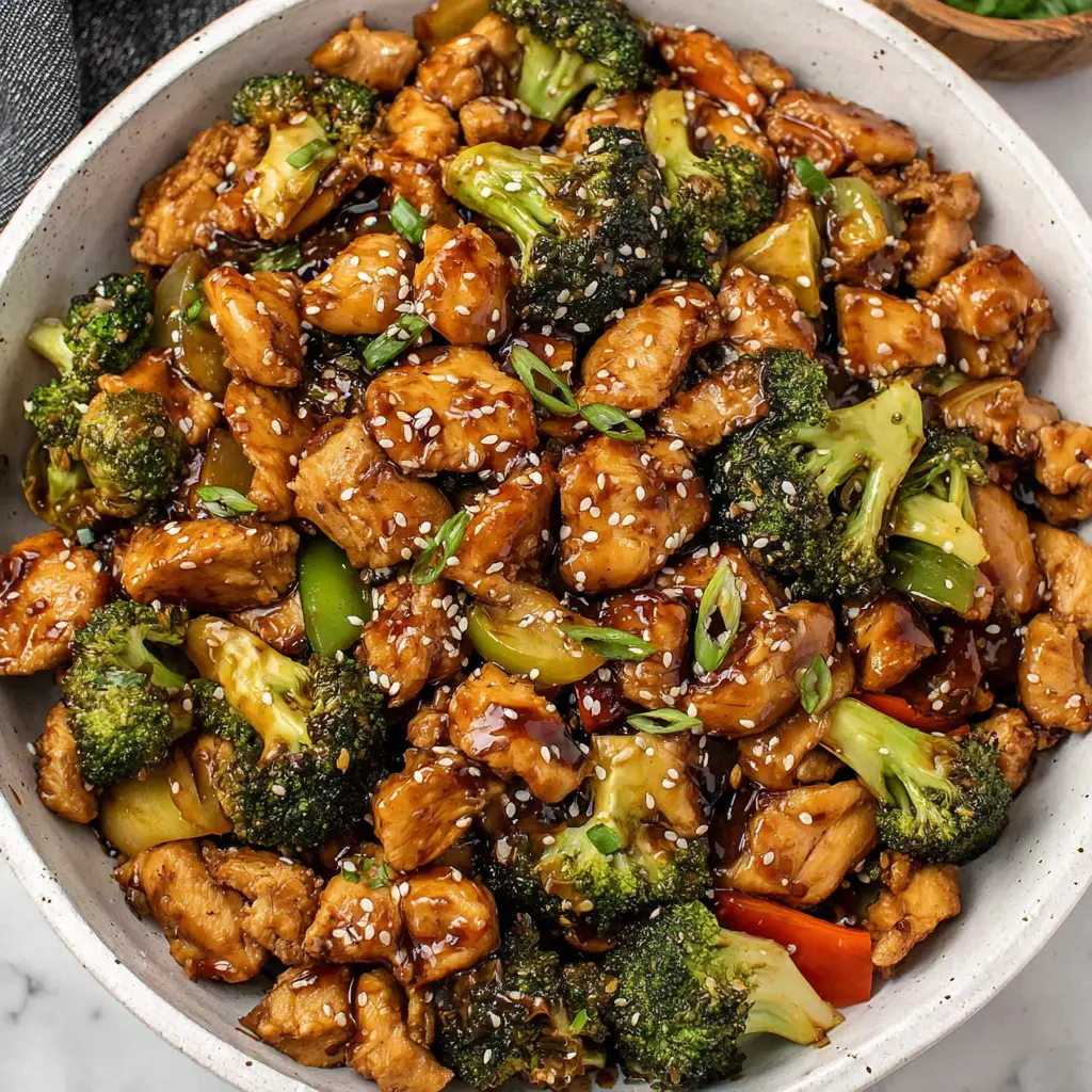 chicken stir fry - final presentation