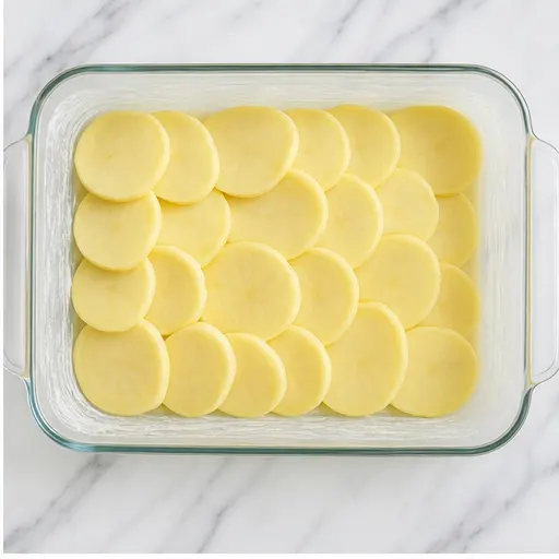 Step 2: Layering the potatoes