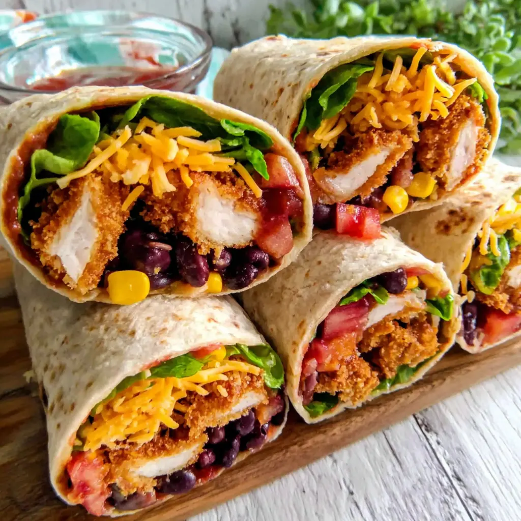 crispy southwest wrap - main ingredients