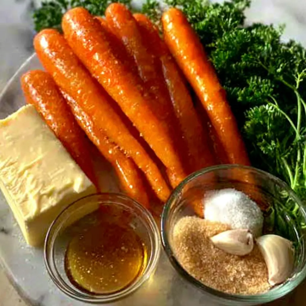 glazed carrots - main ingredients