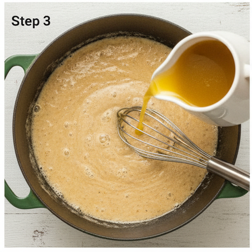 loaded creamy mushroom soup - step 3