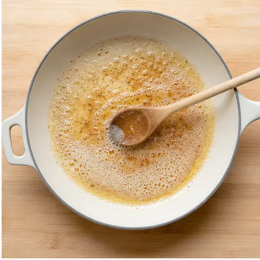 Step 2: Browning butter until golden and nutty