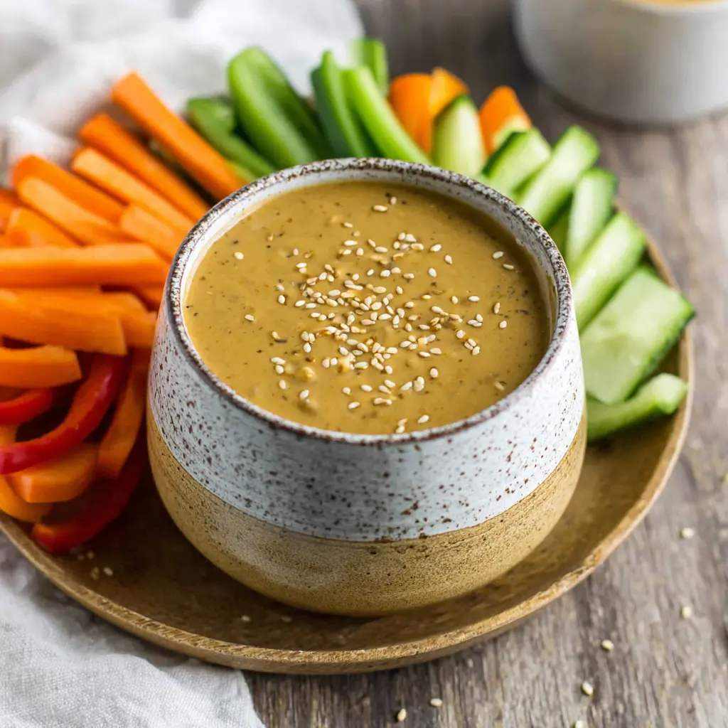 sesame ginger dressing - final presentation