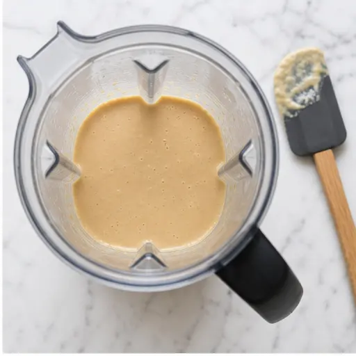 Step 2: Blending the base ingredients until smooth