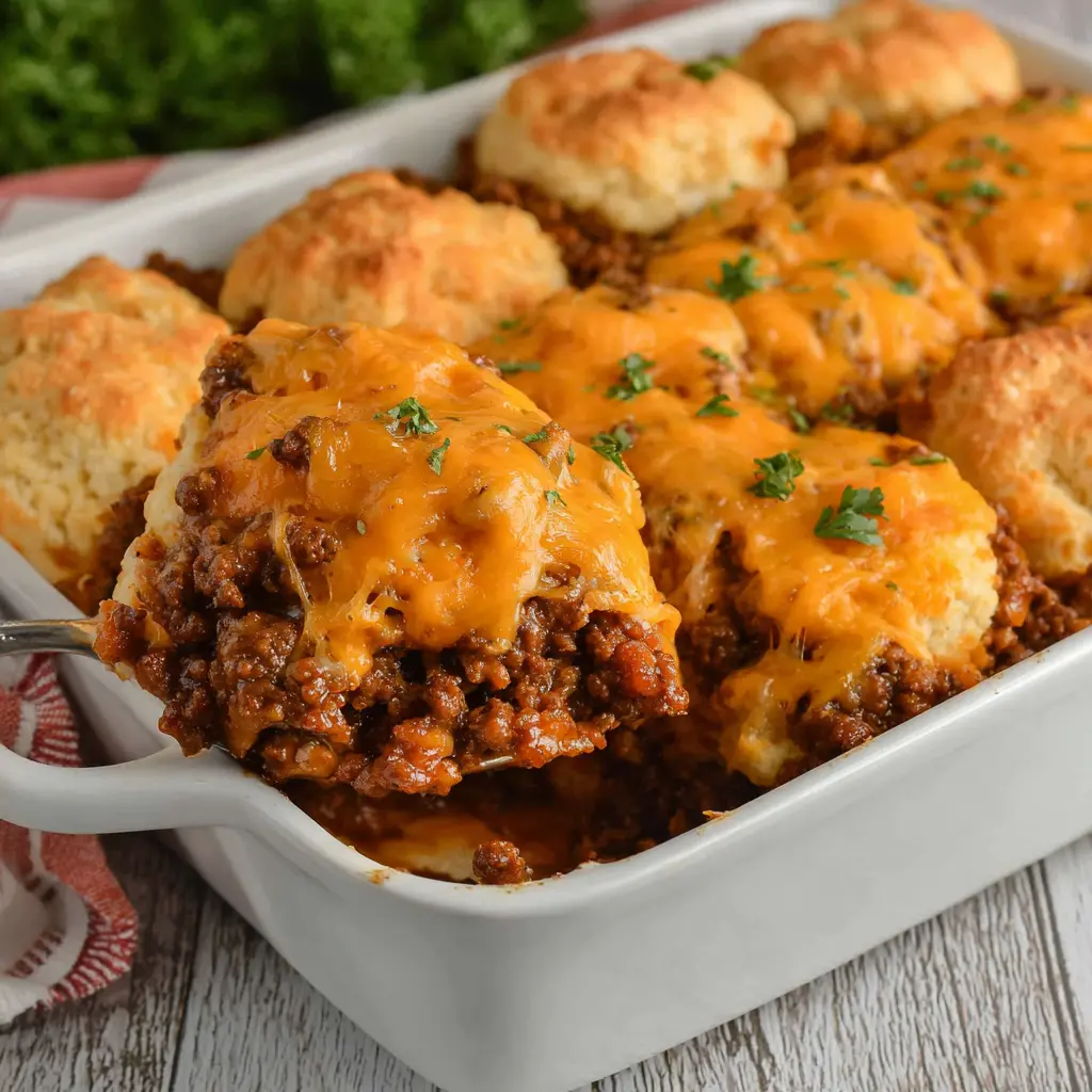 sloppy joe casserole - final presentation