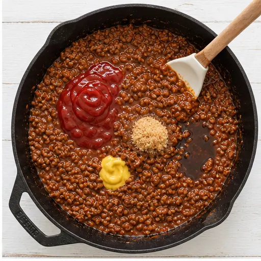 Step 2: Mixing the sloppy joe sauce