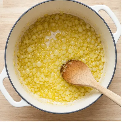 Step 1: Saute the onion until golden brown