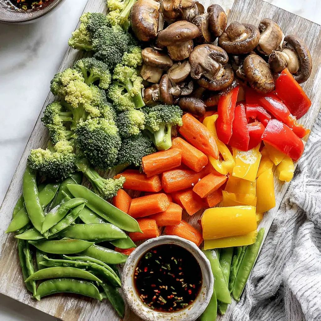 stir fry vegetables - main ingredients