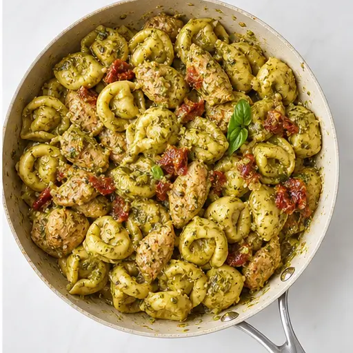 Step 4: Combining everything with pesto sauce
