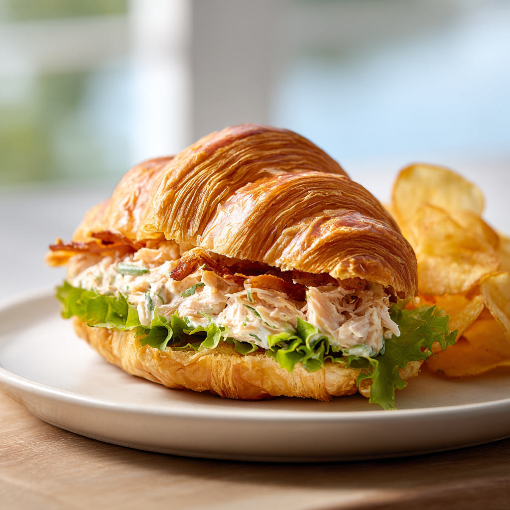 tuna croissant - final presentation