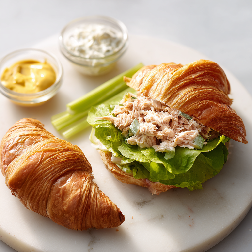 tuna croissant - main ingredients