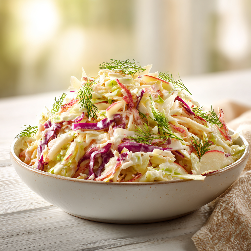 apple coleslaw - final presentation