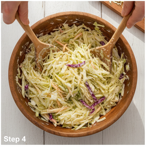 apple coleslaw - step 4