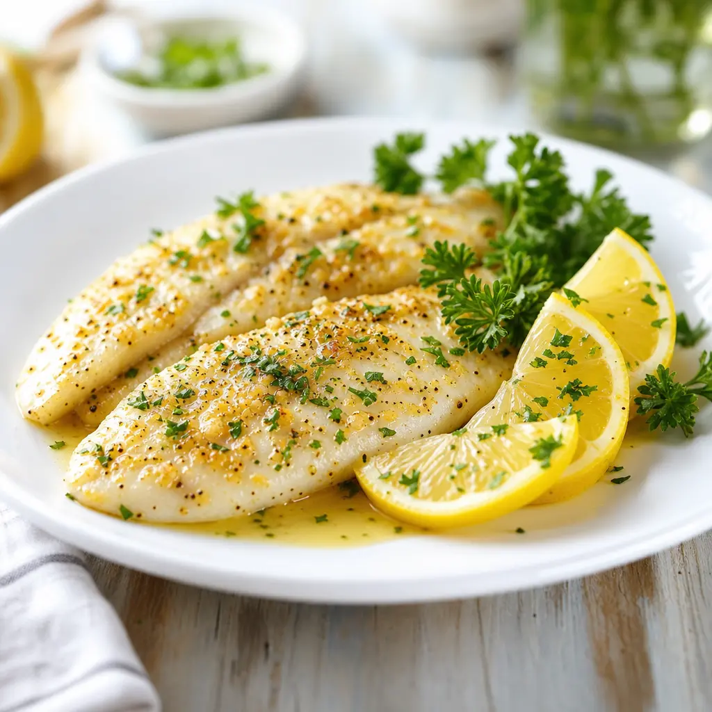 baked tilapia - final presentation