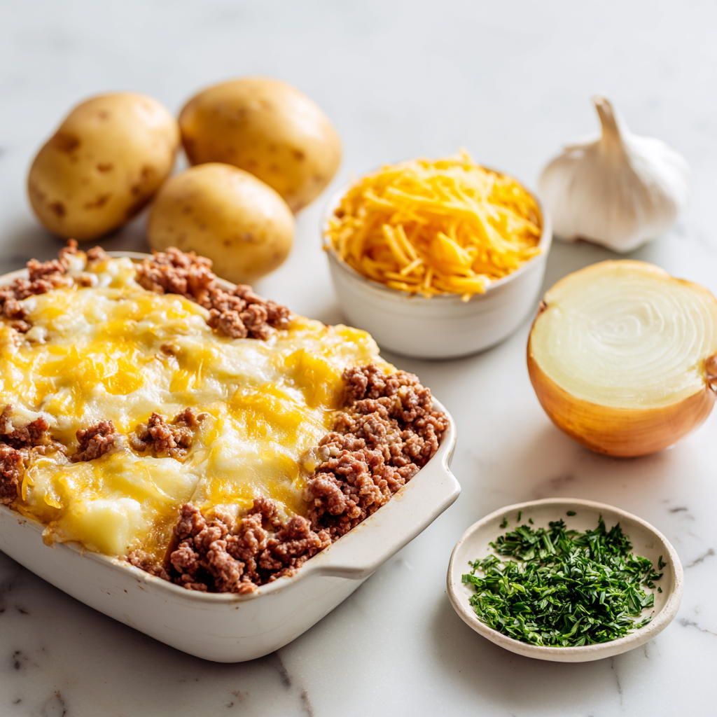 best ground beef casseroles - main ingredients