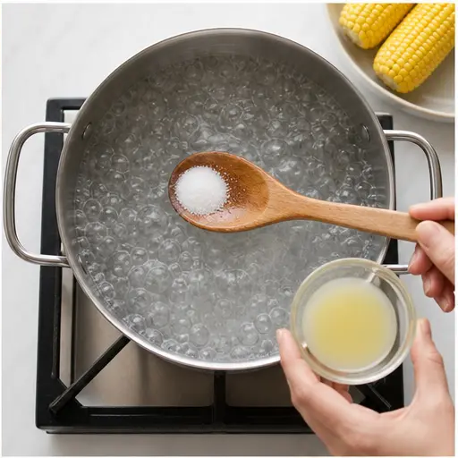 Step 2: Bring water to a rolling boil