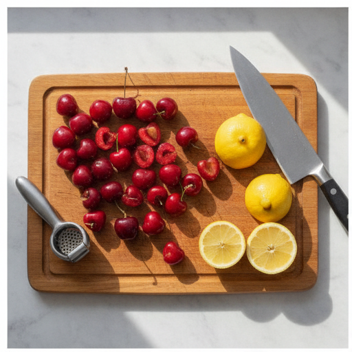 cherry lemonade - step 1