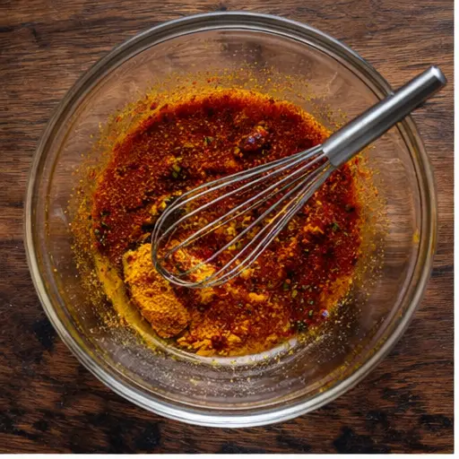 Step 1: Whisking the marinade ingredients together