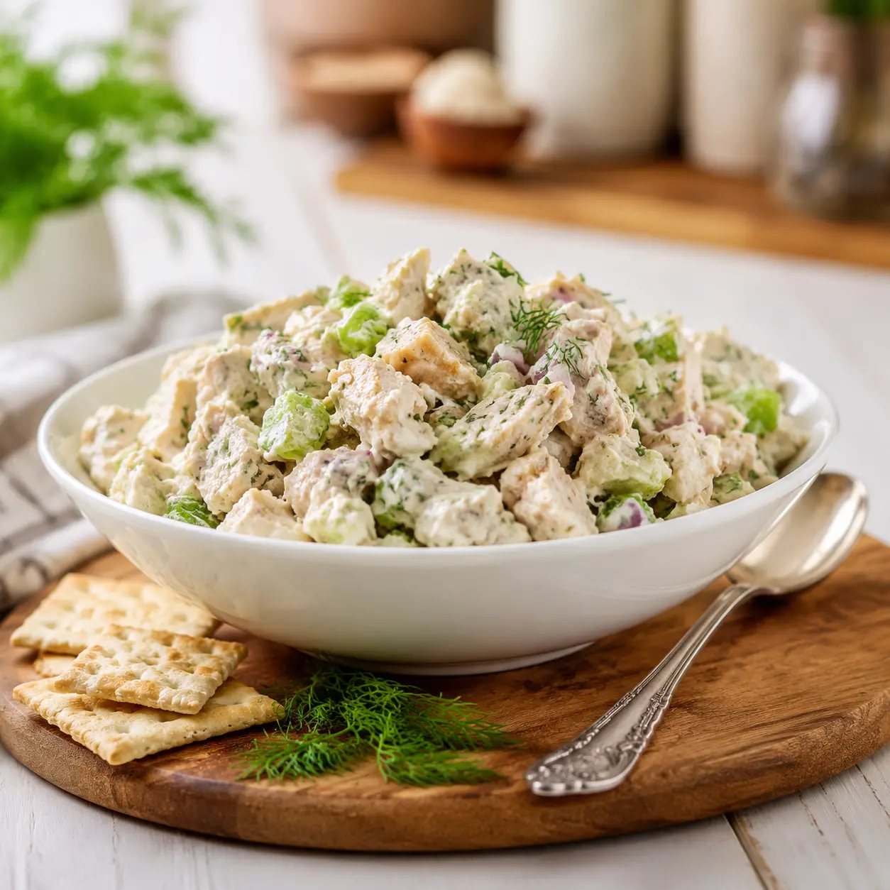 classic chicken salad recipe - final presentation