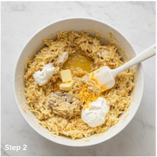 cracker barrel hashbrown casserole - step 2