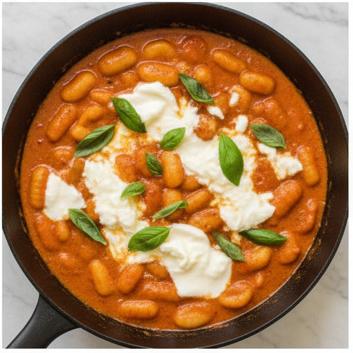 creamy tomato gnocchi soup - step 4