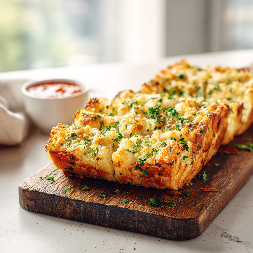 garlic bread - final presentation