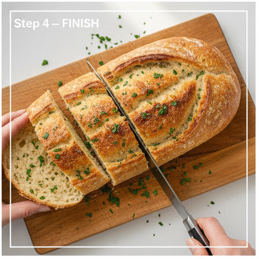 garlic bread - step 4