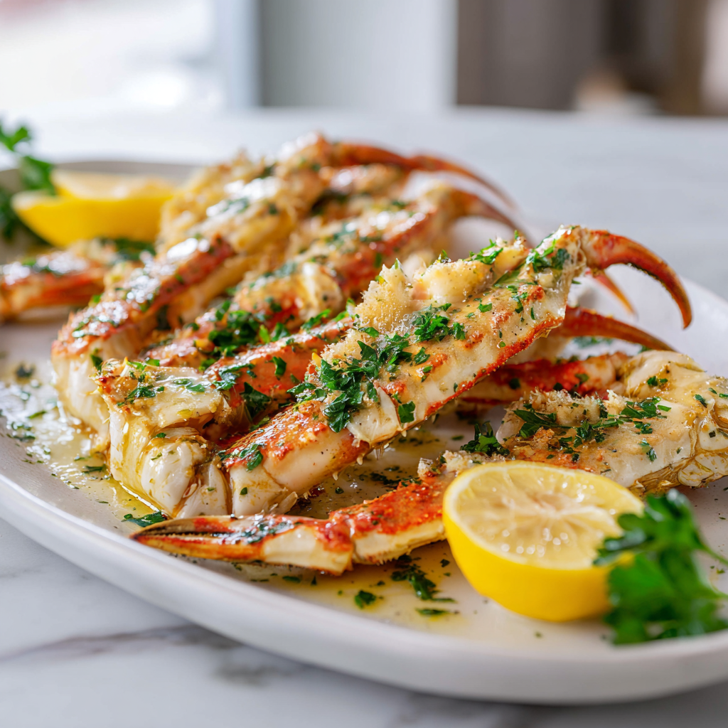 garlic butter crab meat
