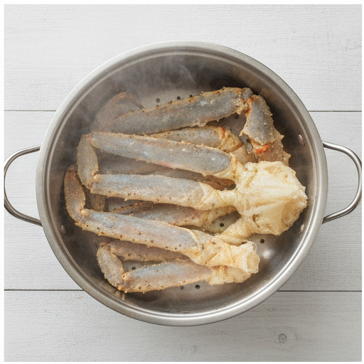garlic butter crab meat - step 1