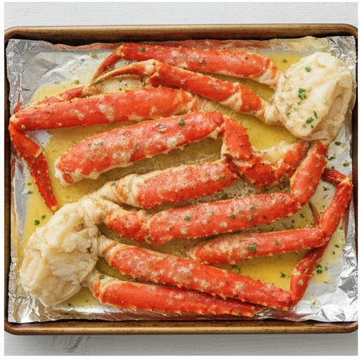 garlic butter crab meat - step 3