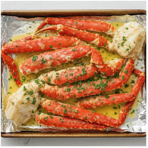 garlic butter crab meat - step 4