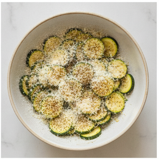 garlic parmesan roasted zucchini - step 2