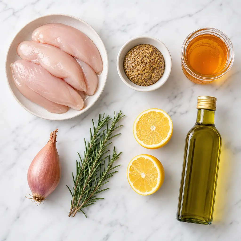 grilled honey mustard chicken tenders - main ingredients