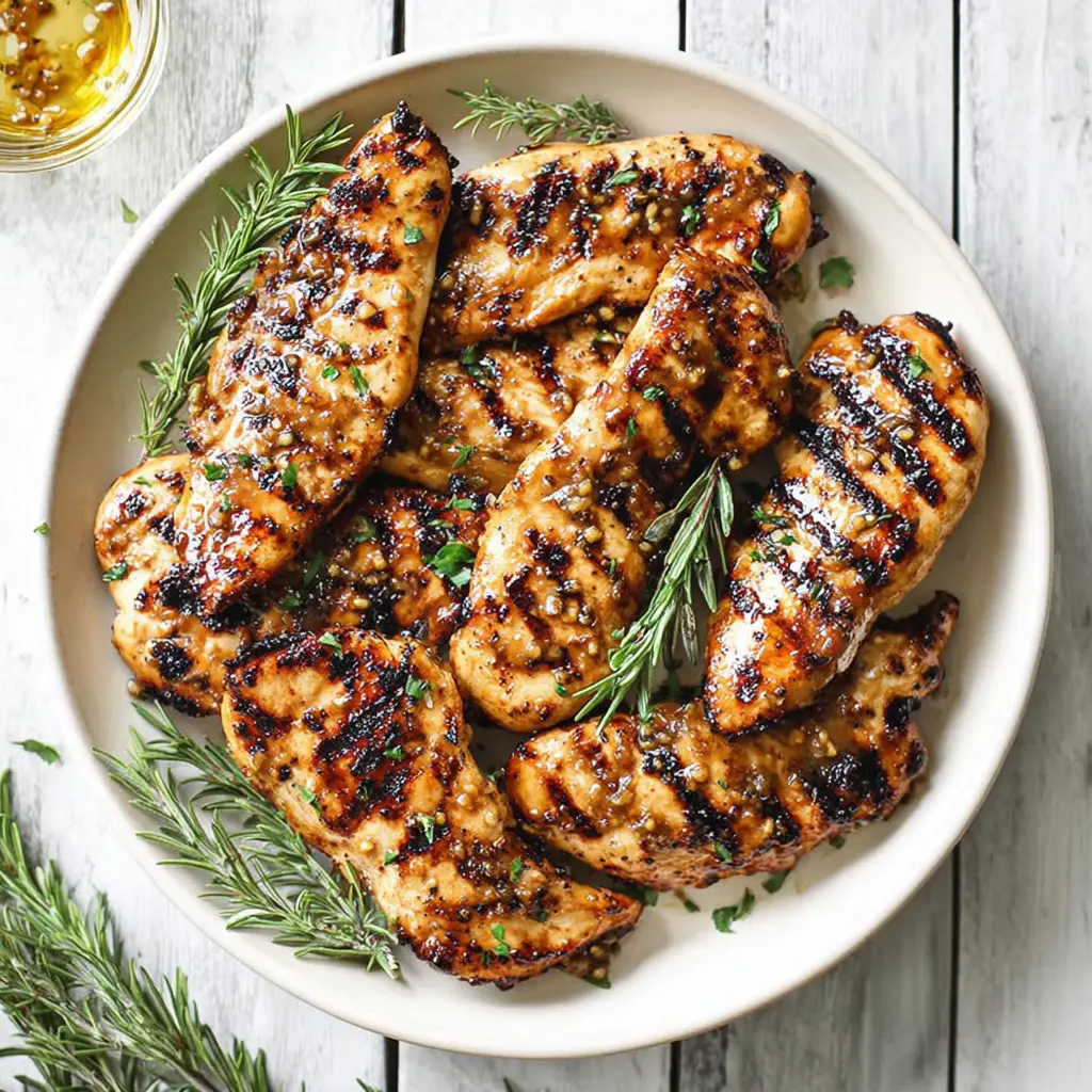 grilled honey mustard chicken tenders 896175450
