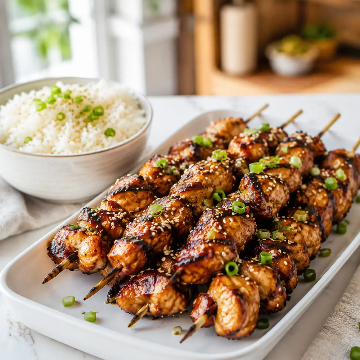 grilled teriyaki chicken - final presentation