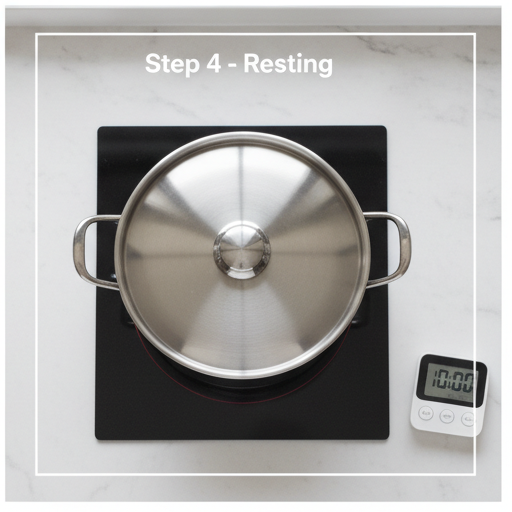 how to cook rice - step 4